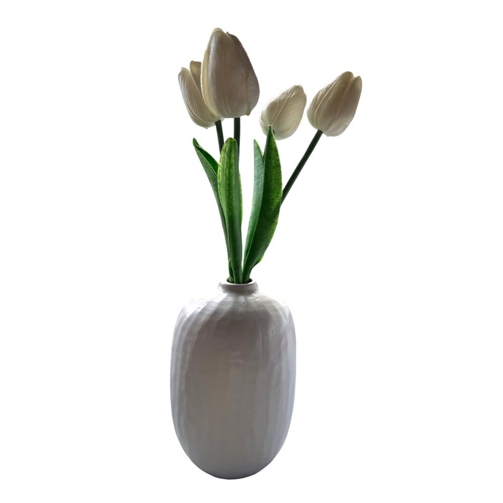 Didiers Faux Touch Tulip Arrangement in Ceramic White VASE Flowers Nordstrom
